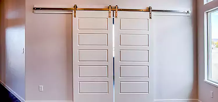 Glass Barn Door with Installation Hardware Kit Bonney Lake